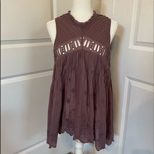 Free People Dusty Purple Tunic Top - WORN ONCE